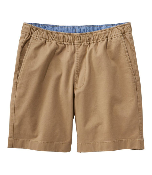 Men's Lakewashed Stretch Khaki Shorts, Pull-On, 8" L.L.Bean Popular