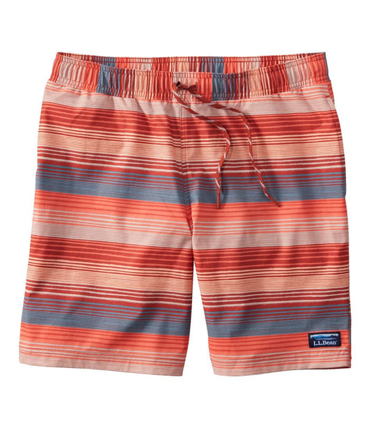 Men's Vacationland Stretch Swim Trunks, Print, 8" L.L.Bean Classic