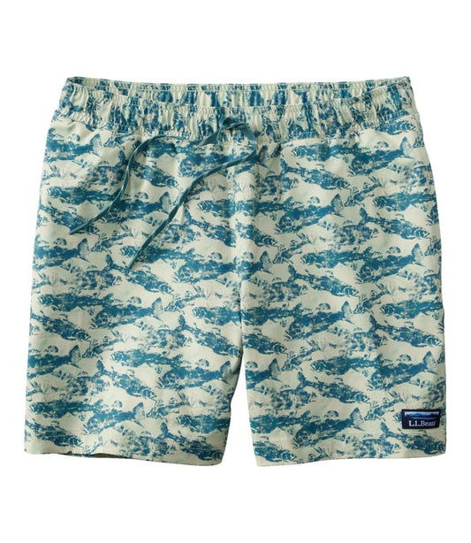 Men's Vacationland Stretch Swim Trunks, Print, 6" L.L.Bean Value