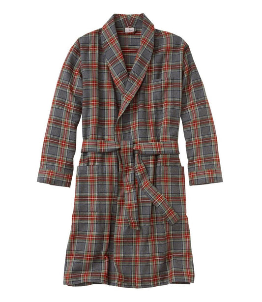 Men's Scotch Plaid Flannel Robe L.L.Bean Value