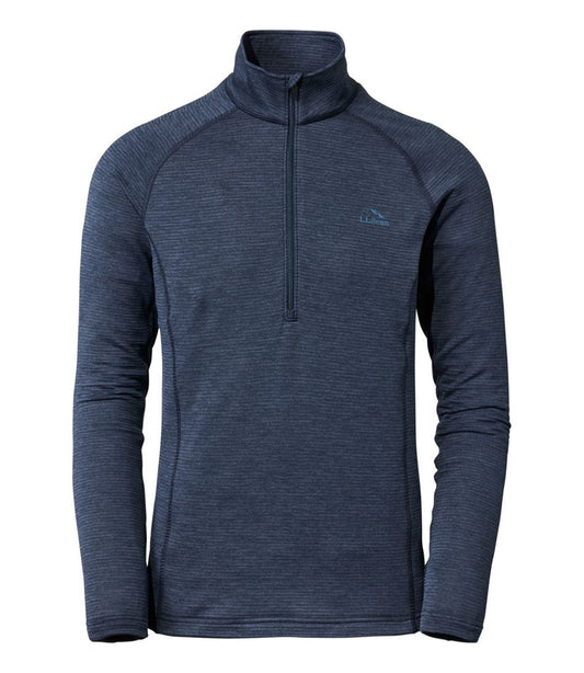 Men's L.L.Bean Midweight Base Layer Crew Top, 1/4 Zip L.L.Bean New