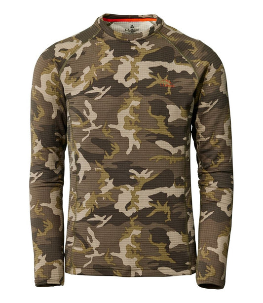 Men's L.L.Bean Heavyweight Base Layer Crew Top, Print L.L.Bean Essential