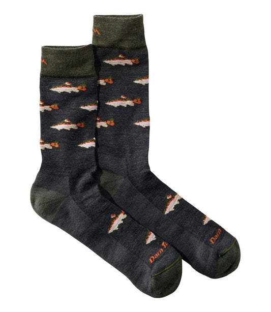 Men's Darn Tough Spey Fly Crew Socks L.L.Bean Essential