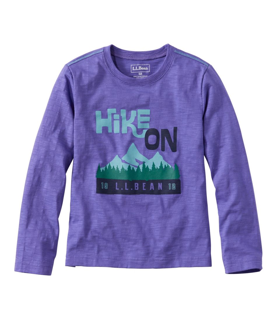 Kids' Graphic Tee, Long-Sleeve Glow-in-the-Dark L.L.Bean New
