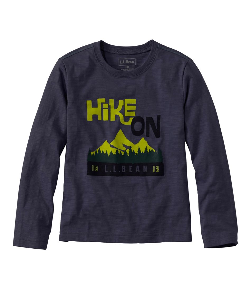 Kids' Graphic Tee, Long-Sleeve Glow-in-the-Dark L.L.Bean New