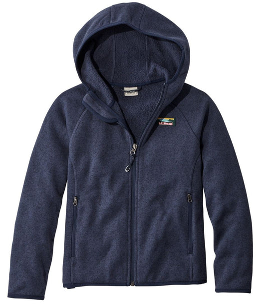 Kids' L.L.Bean Sweater Fleece, Hooded L.L.Bean Featured