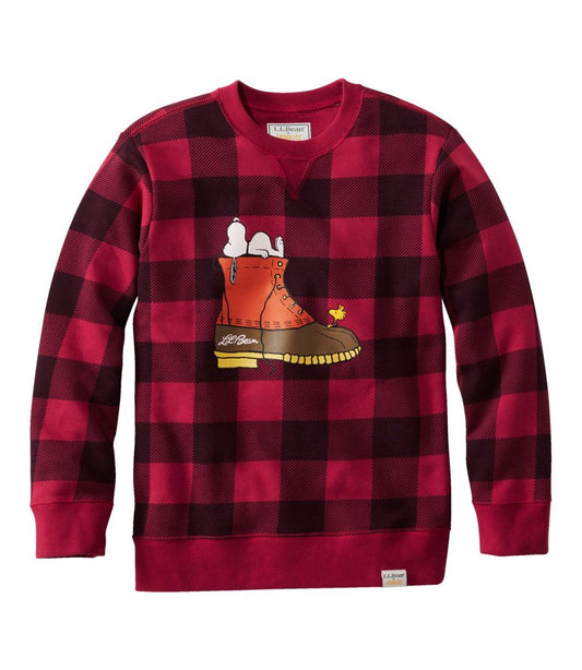 Kids' L.L.Bean x Peanuts Crew Sweatshirt L.L.Bean Everyday
