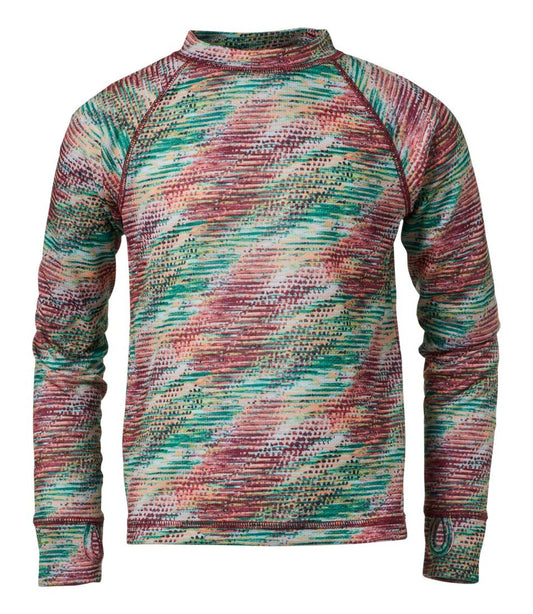 Kids' Wicked Warm Midweight Long Underwear, Top Print L.L.Bean Recommended