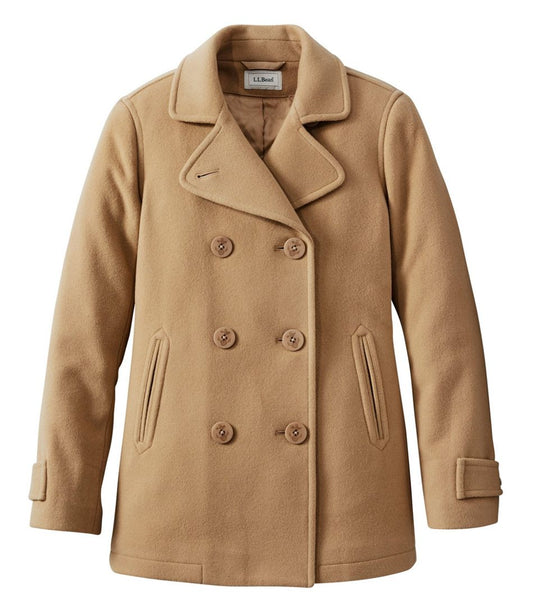 Women's Classic Lambswool Peacoat L.L.Bean New