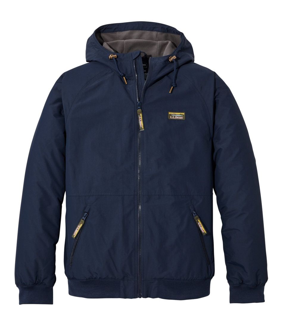 Men's Insulated 3-Season Bomber Hooded Jacket L.L.Bean Best Seller