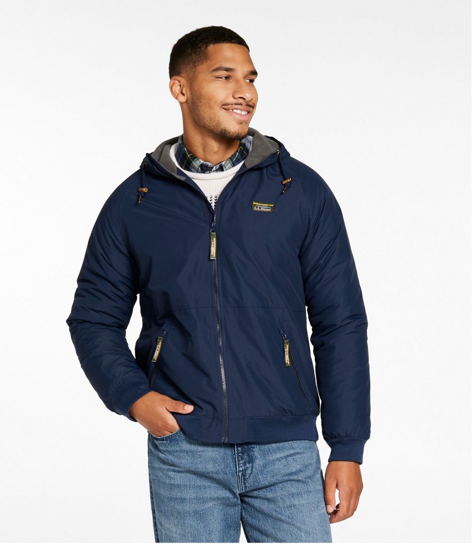 Men's Insulated 3-Season Bomber Hooded Jacket L.L.Bean Best Seller