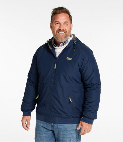 Men's Insulated 3-Season Bomber Hooded Jacket L.L.Bean Best Seller