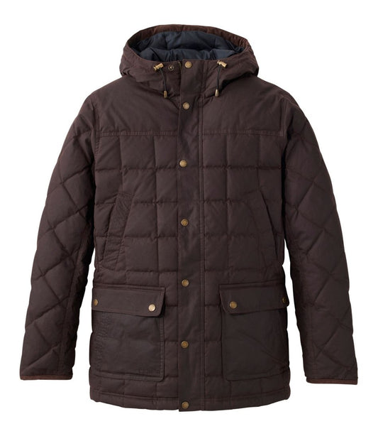 Men's Upcountry Waxed Down Hooded Jacket L.L.Bean Best Seller