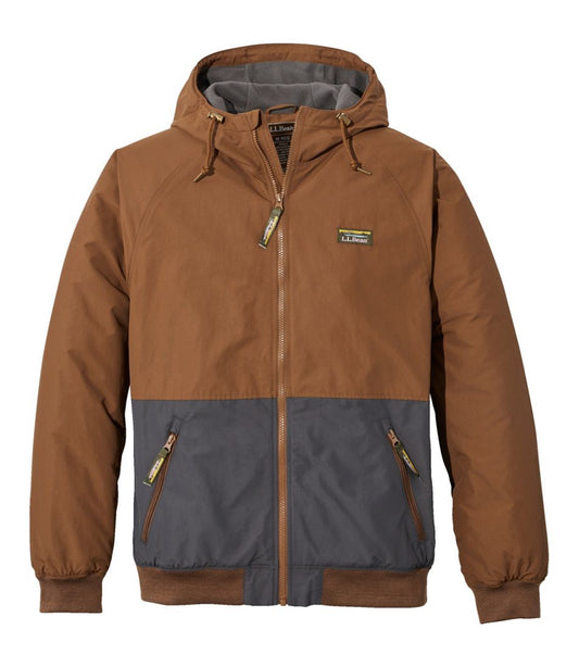 Men's Insulated 3-Season Bomber Hooded Jacket, Colorblock L.L.Bean Everyday