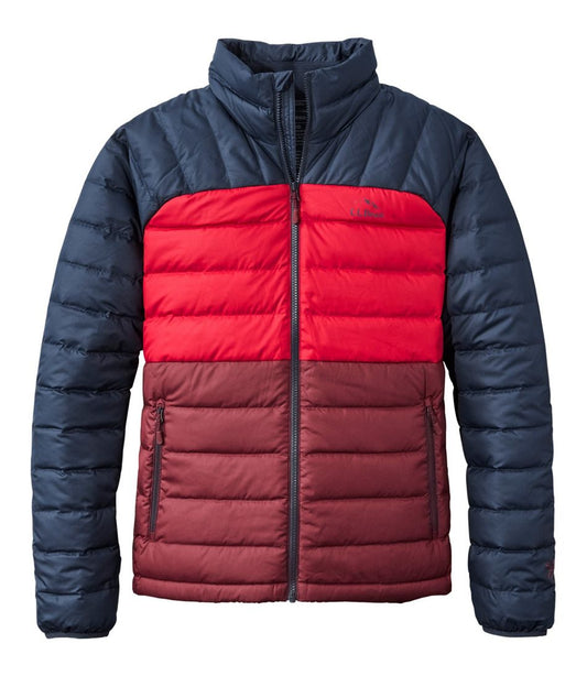 Men's Bean's Down Jacket, Colorblock L.L.Bean New