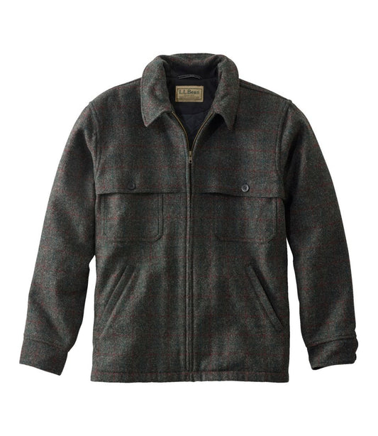 Men's Maine Guide Zip-Front Jac-Shirt with PrimaLoft, Plaid L.L.Bean Trending