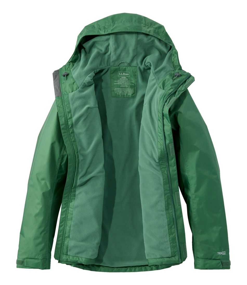 Men's Trail Model Rain Jacket, Fleece-Lined L.L.Bean Essential