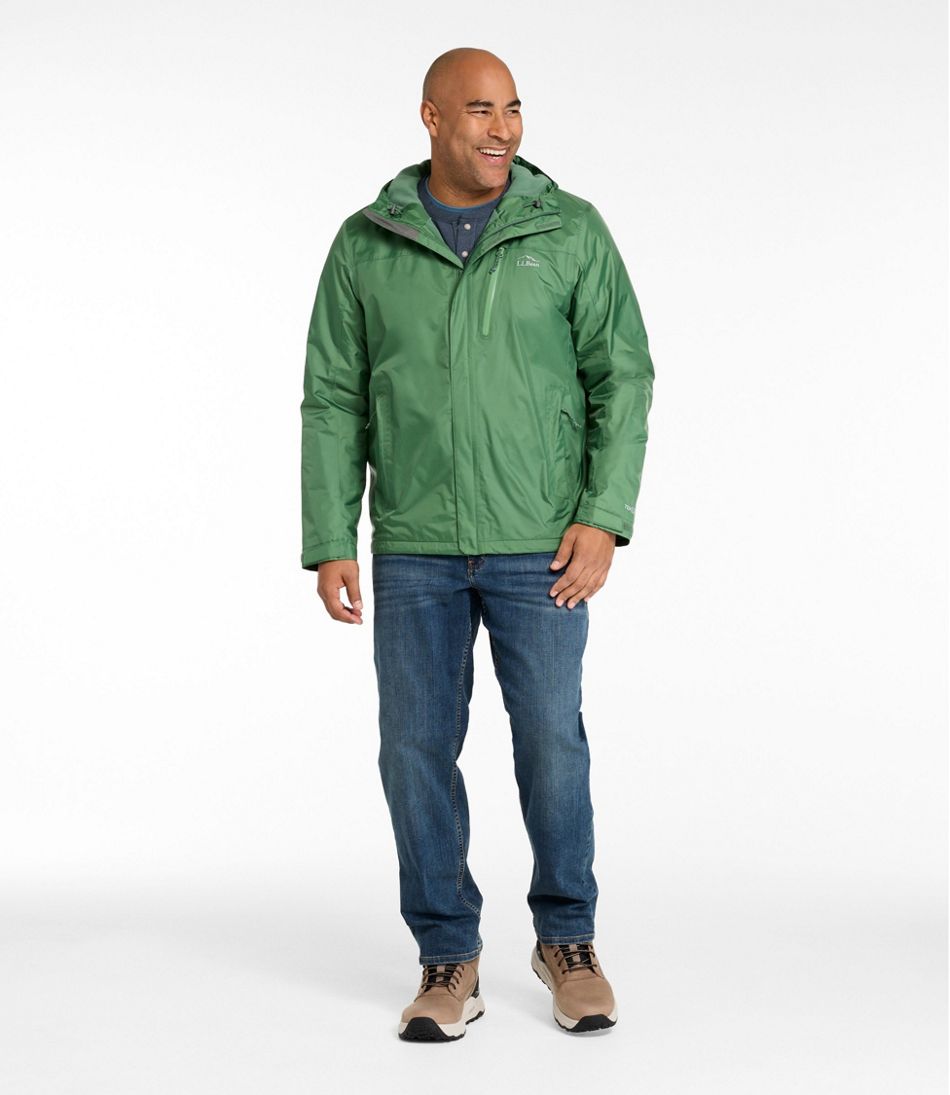 Men's Trail Model Rain Jacket, Fleece-Lined L.L.Bean Essential