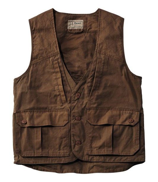 Men's Double L Waxed-Cotton Upland Vest L.L.Bean Trending