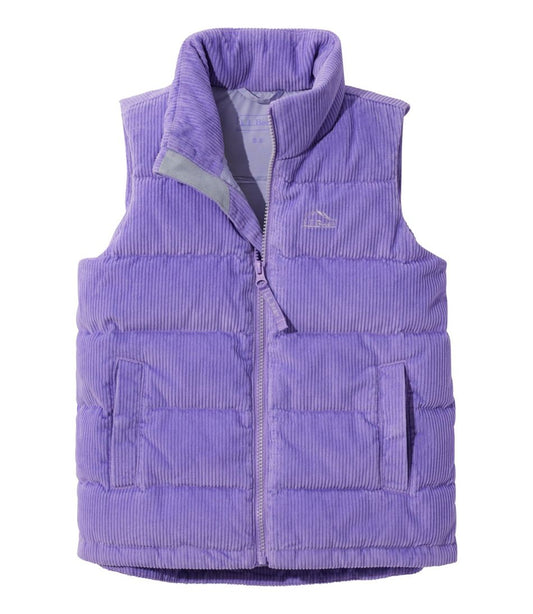 Kids' Bean's Down Corduroy Vest L.L.Bean Best Seller