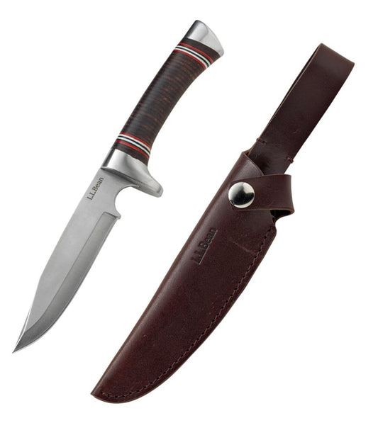 L.L.Bean Stacked Leather Hunting Knife L.L.Bean Classic