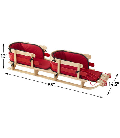 Kids' Pull Sled and Cushion Set, Tandem L.L.Bean Value