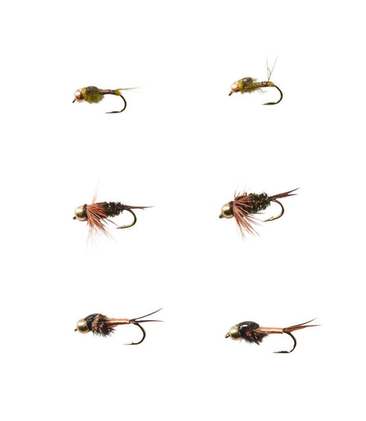 Umpqua Six-Piece Bead Head Nymph Selection L.L.Bean Popular