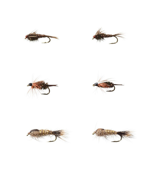 Umpqua Six-Piece All-Purpose Nymph Fly Selection L.L.Bean Value