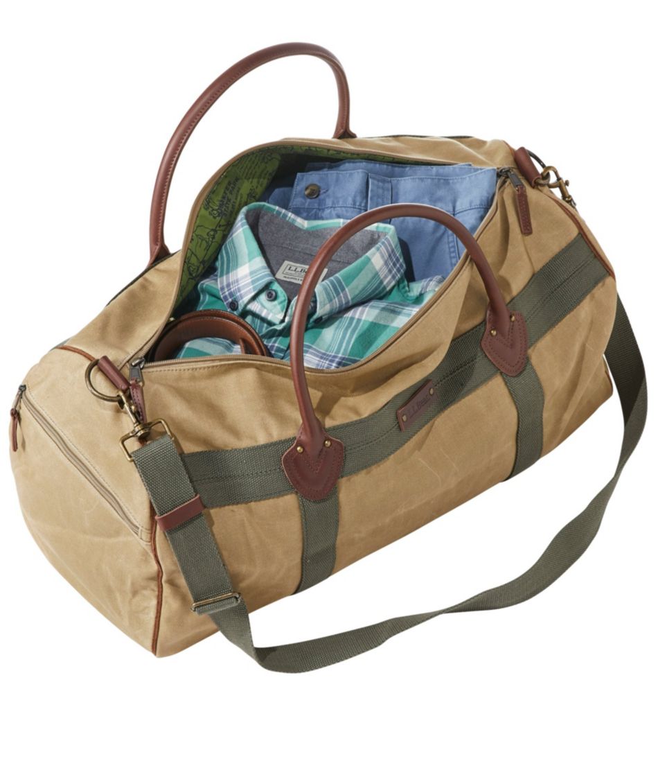 Waxed Canvas Duffle, Medium L.L.Bean Recommended