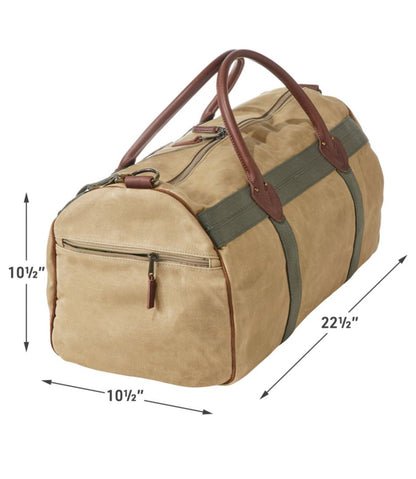 Waxed Canvas Duffle, Medium L.L.Bean Recommended