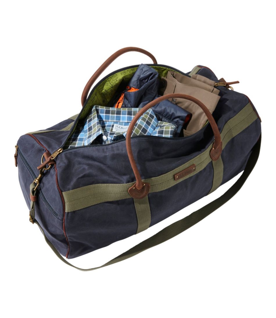 Waxed Canvas Duffle, Large L.L.Bean Value