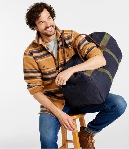 Waxed Canvas Duffle, Large L.L.Bean Value