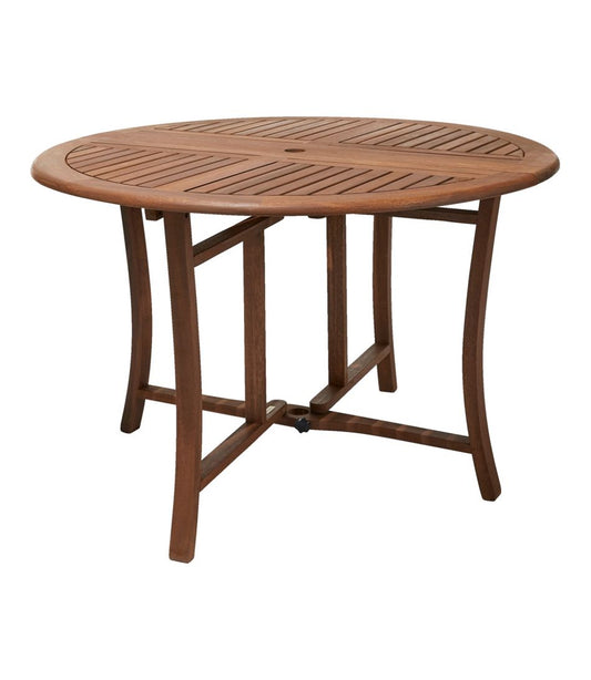 Eucalyptus Folding Table, Round L.L.Bean Value