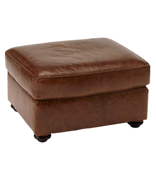 Bean's Leather Lodge Ottoman L.L.Bean Top Pick