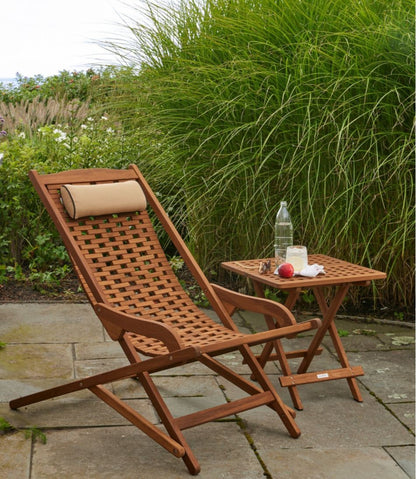 Eucalyptus Folding Side Table L.L.Bean Everyday