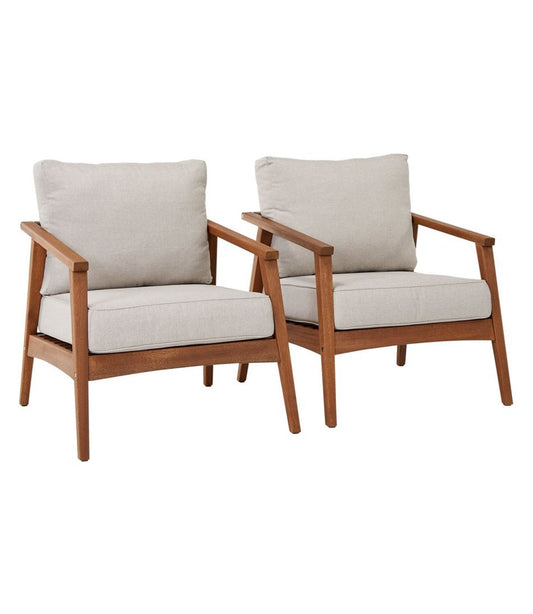 Eucalyptus Patio Chair, Set of Two L.L.Bean Popular