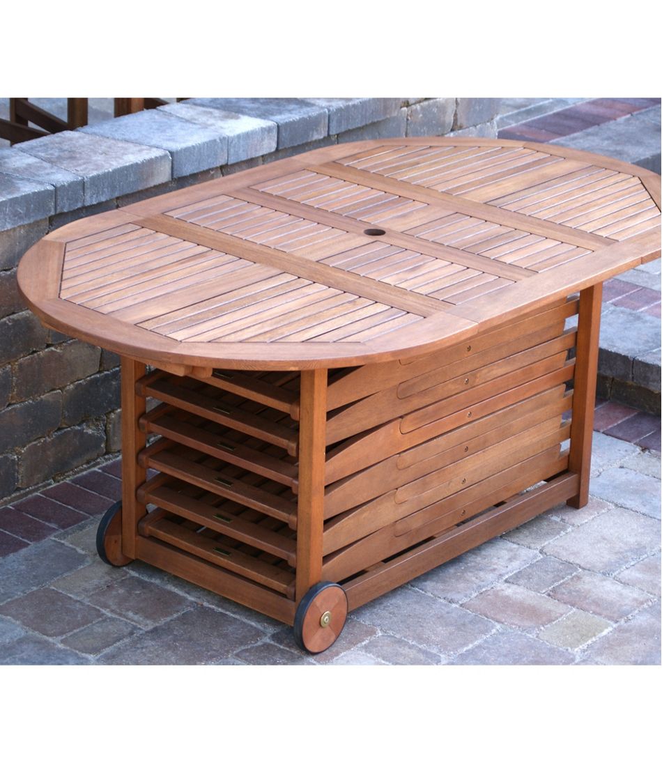 Eucalyptus Storage 7-Piece Dining Set L.L.Bean Recommended