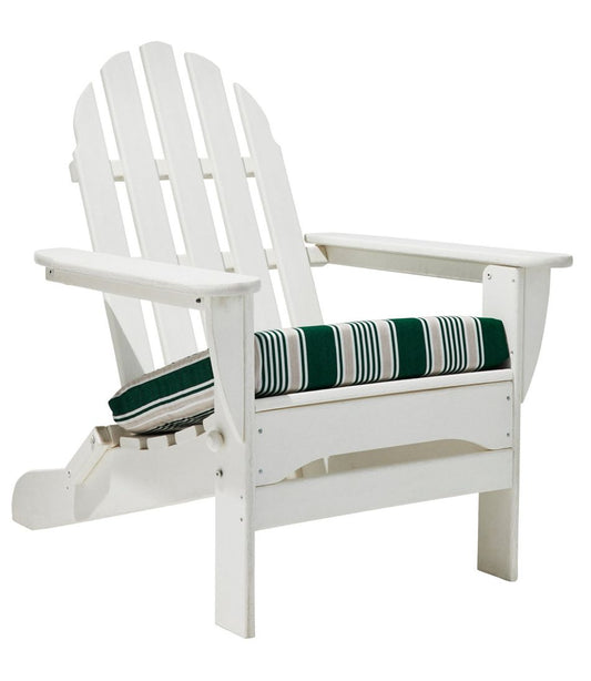 Casco Bay Adirondack Chair Seat Cushion, Stripe L.L.Bean Classic