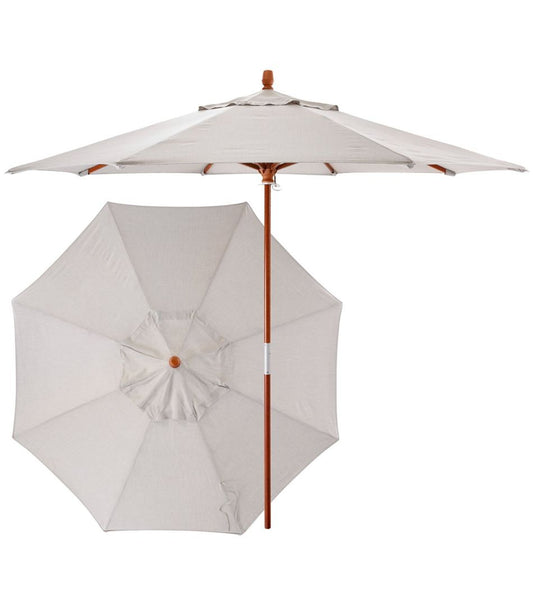 Sunbrella Market Umbrella, Wood L.L.Bean Featured