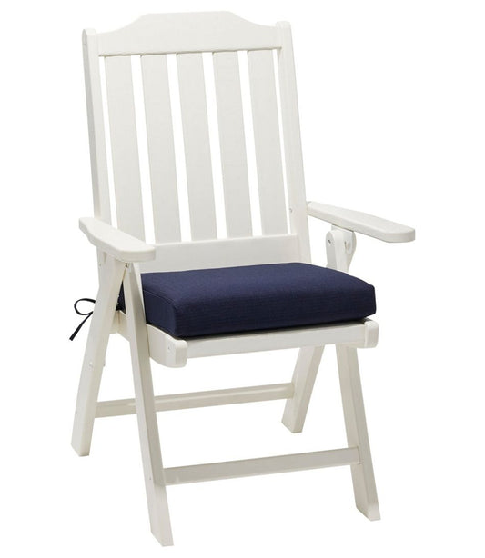 All Weather Folding/Armless Chair Textured Cushion L.L.Bean Popular