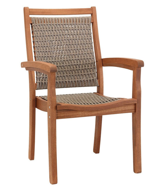 Wicker Eucalyptus Dining Chair L.L.Bean Essential