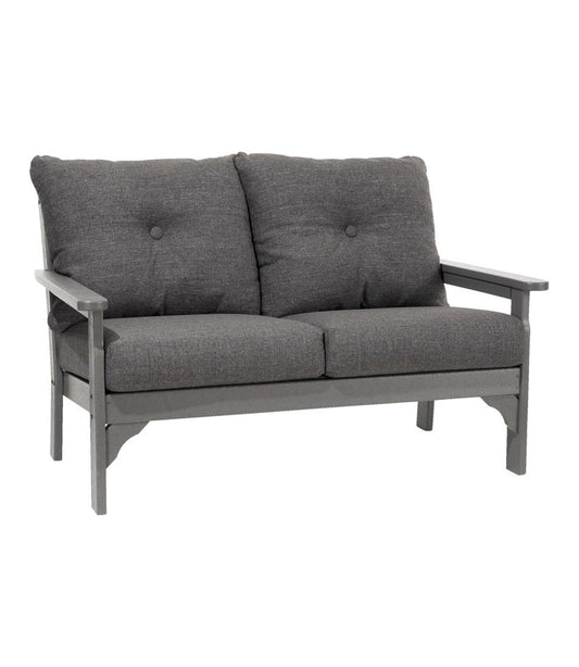 All-Weather Patio Loveseat with Textured Cushion, Slate Gray L.L.Bean Popular