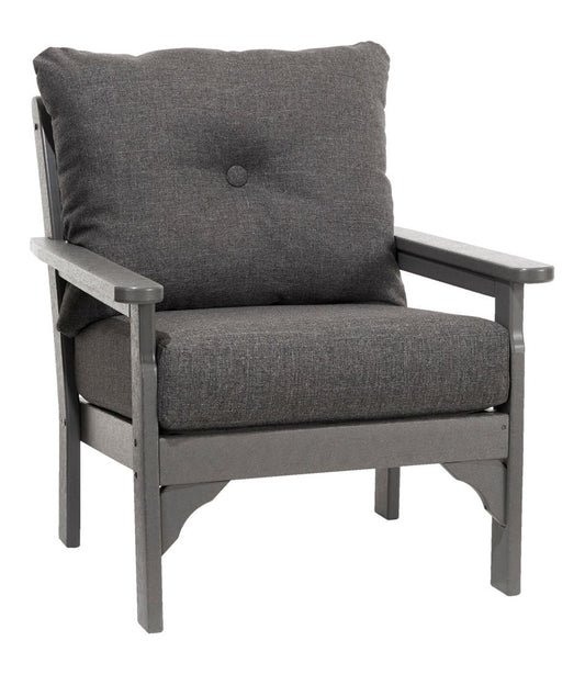 All-Weather Patio Chair with Textured Cushion, Slate Gray L.L.Bean Trending