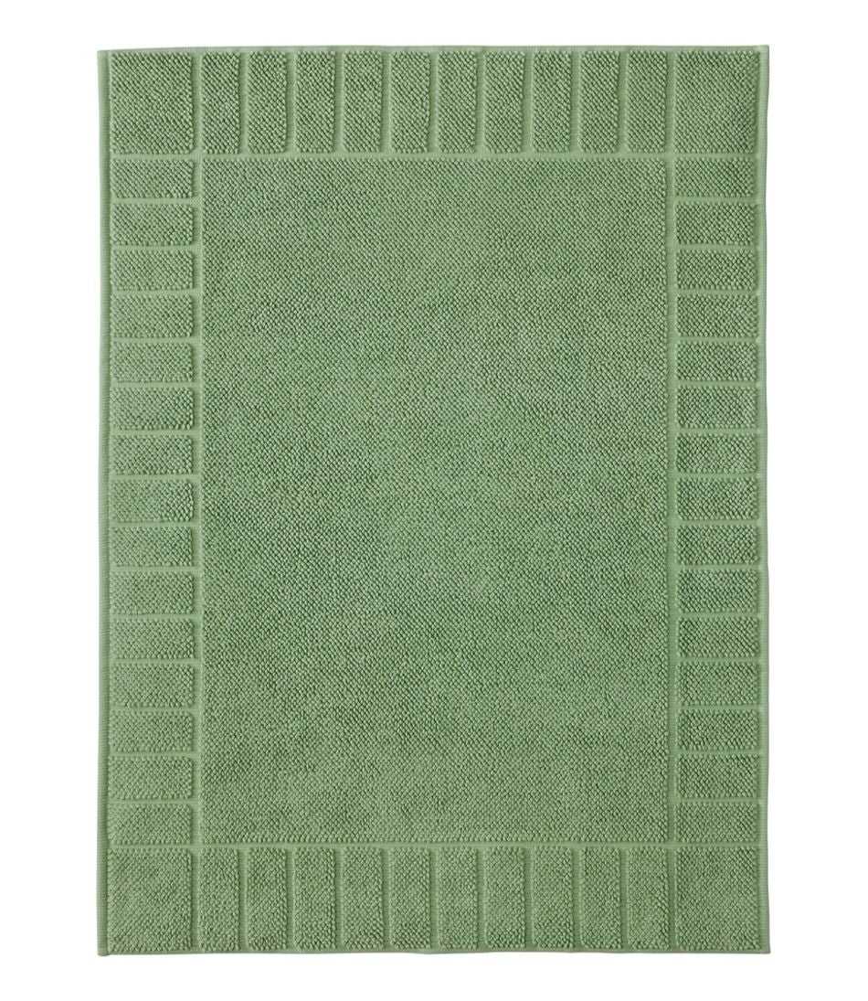 Organic Cotton Textured Bordered Bath Mat L.L.Bean Recommended