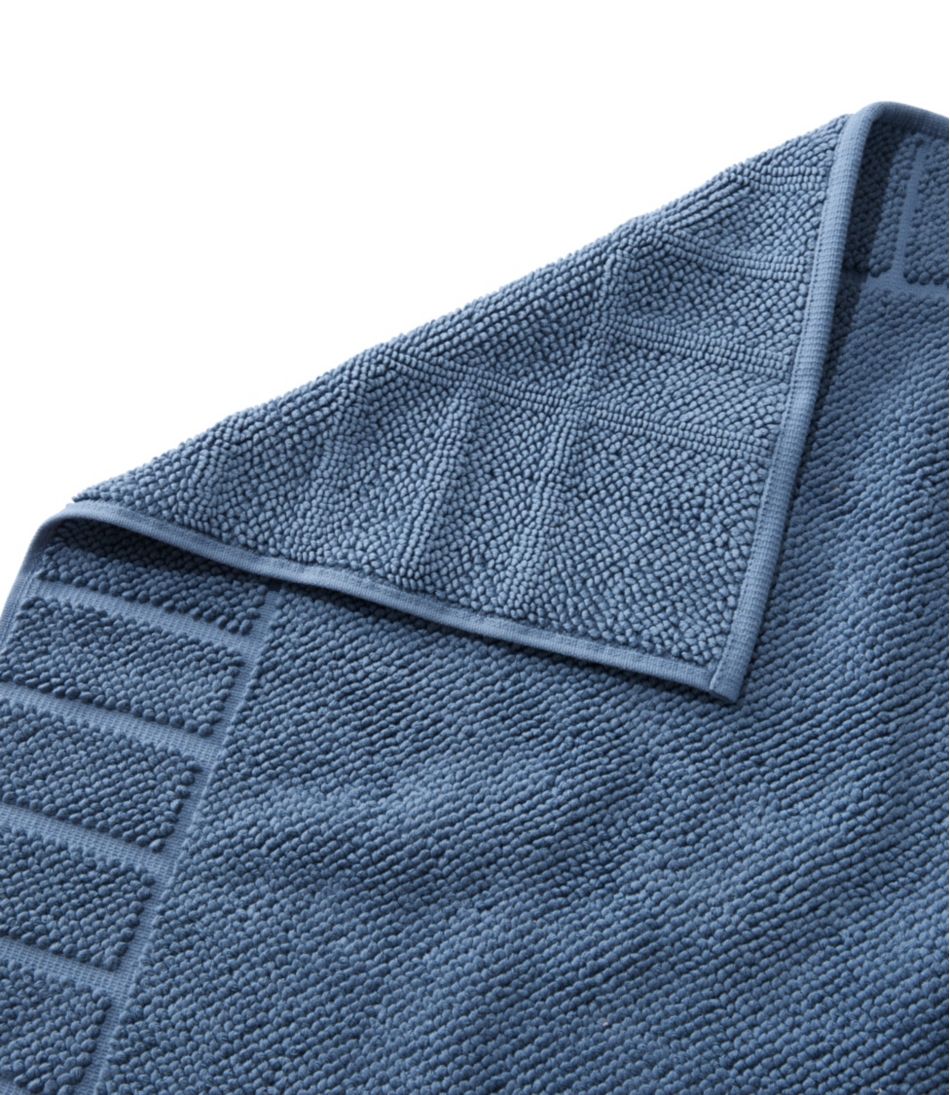 Organic Cotton Textured Bordered Bath Mat L.L.Bean Recommended