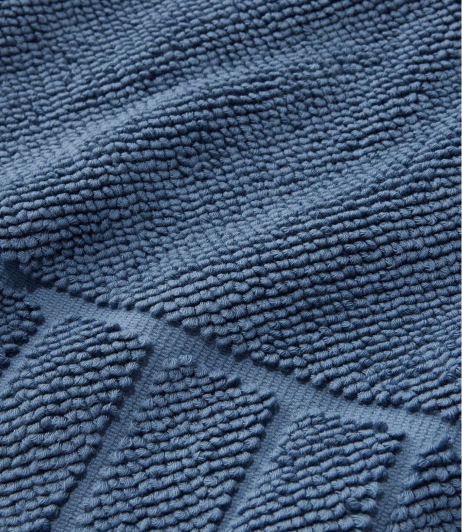 Organic Cotton Textured Bordered Bath Mat L.L.Bean Recommended
