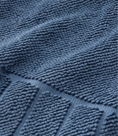 Organic Cotton Textured Bordered Bath Mat L.L.Bean Recommended