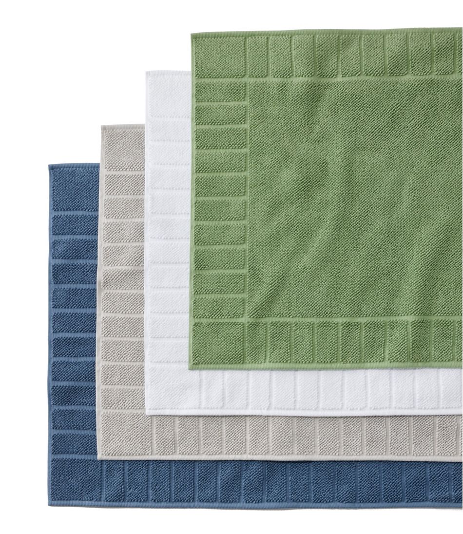 Organic Cotton Textured Bordered Bath Mat L.L.Bean Recommended