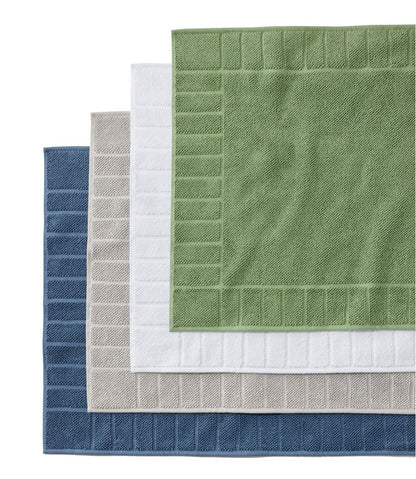 Organic Cotton Textured Bordered Bath Mat L.L.Bean Recommended