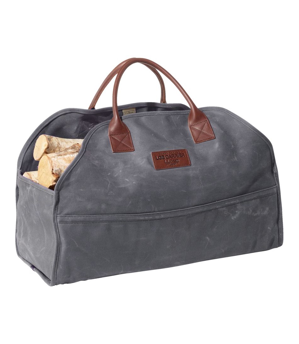 Waxed-Canvas Log Carrier L.L.Bean Classic
